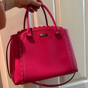 Kate Spade Fuchsia Scalloped Satchel